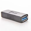 USB 3.0 Type A Female to Female Adapter Converter for Laptop (Black) - 3