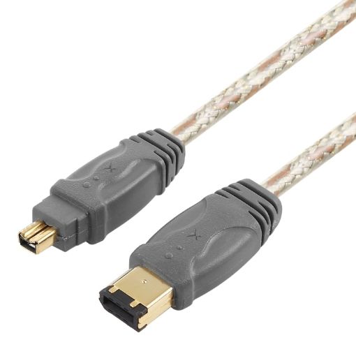 5m IEEE 1394 FireWire Cable, 6 Pin to 4 Pin Connection - 1