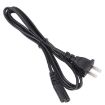 High Quality 2 Prong US Notebook AC Power Cord, 1.5m Length - 3