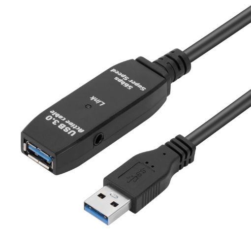 USB 3.0 Male-Female 30m Super Speed Data Sync Extension Cable - 1
