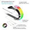 AOSOR AL300 ARGB Neon Cable Light Strip for PC Decor (White) - 4
