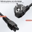 High Quality EU 3 Prong Notebook AC Power Cord, 1.8m Long - 6