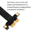 15cm PCI-E 3.0 1X 90 Extension Cable for Graphics/Wireless Card - 3