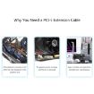 SSU 0.3m PCI-E to X1 Interface Extension Cable - 7