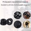2pcs Black Metal 3/8 Female to 5/8-27 Male Adapter Screws - 2
