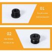 2pcs Black Metal 3/8 Female to 5/8-27 Male Adapter Screws - 4