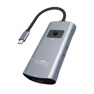 Z54A Video Capture Switcher: HDMI & Mic to Type-C with Loop - 1