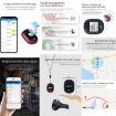 RF-V45-B Mini GPS Tracker Pendant, SOS/Camera/Health/4G LTE, Wine Red - 4