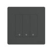 Tuya ZigBee Smart Wall Switch EU Plug, 3 Ways, Gray Scene Style - 1