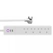 WiFi 10A SM-SO306-K Smart Power Strip, 4 Holes 2 USB, UK Plug - 1