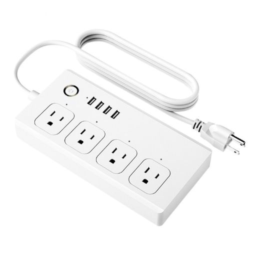 WiFi 10A SM-SO301-U Smart Power Strip, 4 Holes + 4 USB, US Plug - 1
