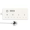 ZigBee SM-SO301-K 4 Hole + 4 USB Smart Power Strip, UK Plug, 13A - 1