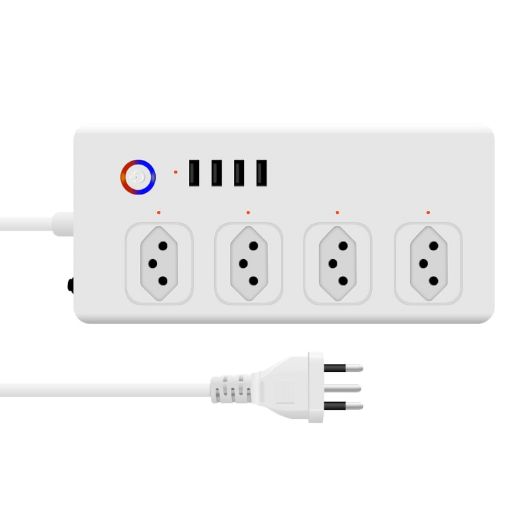 ZigBee 10A SM-SO301-B Smart Power Strip with USB, Brazil Plug - 1
