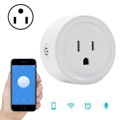 Mini WiFi Plug 10A Smart Socket, Alexa & Google Home, US Plug 100-240V - 1