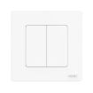 Tuya ZigBee Smart Wall Switch EU Plug, 2 Ways, Voice Control, White - 1