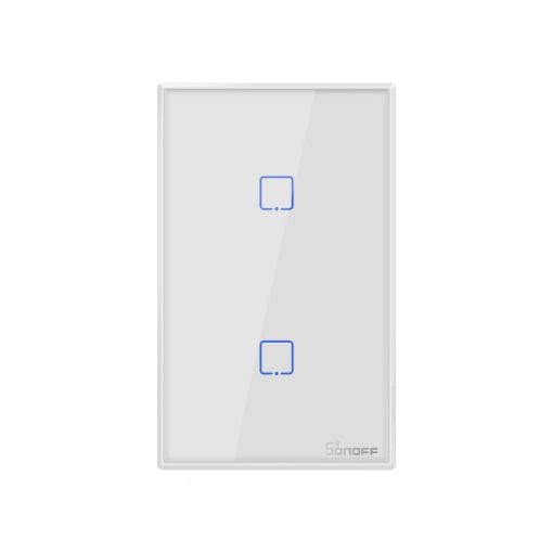 Sonoff T2 Smart Glass Panel Light Switch, Alexa/Google Compatible, US Plug - 1