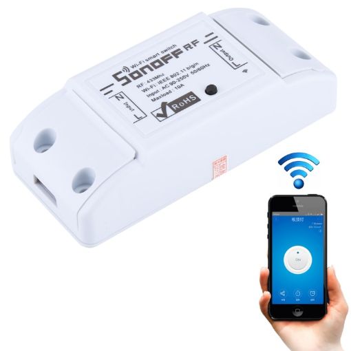 Sonoff DIY WiFi Smart Switch: 433MHz Remote Control for iOS/Android - 1