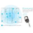 86mm Smart Home Light Touch Switch with RF433 Remote, Gold - 6