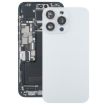 iPhone 15 Pro Glass Back Cover with Camera Lens (White) - 1