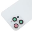 iPhone 15 Pro Glass Back Cover with Camera Lens (White) - 4