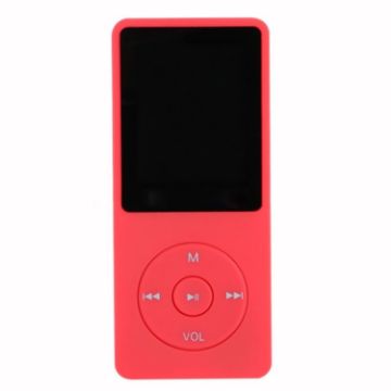 Mini Walkman 4GB Red - LCD Screen FM Radio MP3 MP4 Player - 1