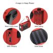 Emergency Radio: AM/FM/NOAA 2000mAh Crank & Solar Powered (Red) - 6
