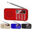 Y-619 Red FM/AM Mini Radio MP3 Player with LED & TF/SD Support - 2