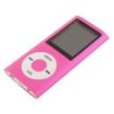 1.8" TFT MP4 Player 16G TF Card Earphone Cable - Rose Red - 2