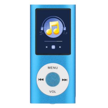 1.8" Blue Metal MP4 Player with TFT Screen, Earphone & Cable - 1