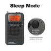 HRD-737 Gold Portable Aircraft Band Radio Wide Frequency Receiver - 6
