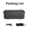 Red Solar Bluetooth Speaker with LED Light and FM Radio BDL-187 - 6