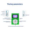 Mini Lavalier MP3 Music Player 128M+Earphone Cable, Silver Gray - 3