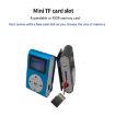 Mini MP3 Player 128M + Earphone Cable Lavalier Screen (Black) - 8