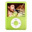 Compact 1.8" MP4 Player with TF Slot, FM Radio & More (Green) - 1