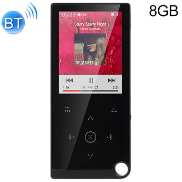 E05 8GB Bluetooth 2.4" MP4/MP3 Player, E-Book, Alarm, Timer (Black) - 1