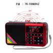 Y-509FM Bluetooth Card Radio Digital FM Player, No Solar Panel, Blue - 3