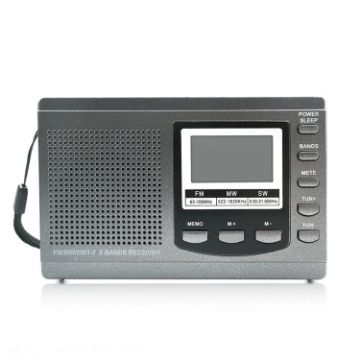Portable HRD-310 FM AM SW Digital Radio (Grey) - 1