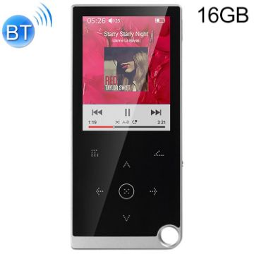 E05 2.4" MP4/MP3 Player 16GB Bluetooth, E-Book, Alarm, Silver Grey - 1