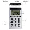 HRD-103 Silver FM/AM Two Band Portable Radio with Lanyard & Headset - 2
