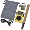 HanRongda HRD-701 Yellow Portable Radio Subwoofer Bluetooth TF Display - 9