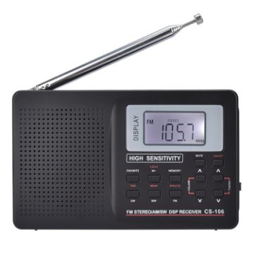 CS-106 10KHZ Multifunctional Full Band Stereo Radio Receiver - 1