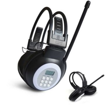 HRD-308S Portable FM Radio Receiver Headset (Black) - 1