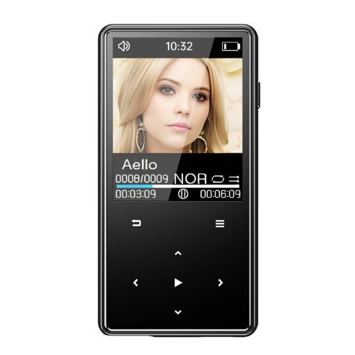 Portable Bluetooth MP3/MP4 Player, 16GB Walkman (Black) - 1