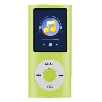 Green 1.8" TFT MP4 Player with TF Slot, Recorder, FM, E-Book & Calendar - 1