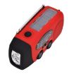 HRD-902 Hand Crank Solar LED Flashlight with FM Radio & Alarm - 2