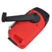HRD-902 Hand Crank Solar LED Flashlight with FM Radio & Alarm - 3