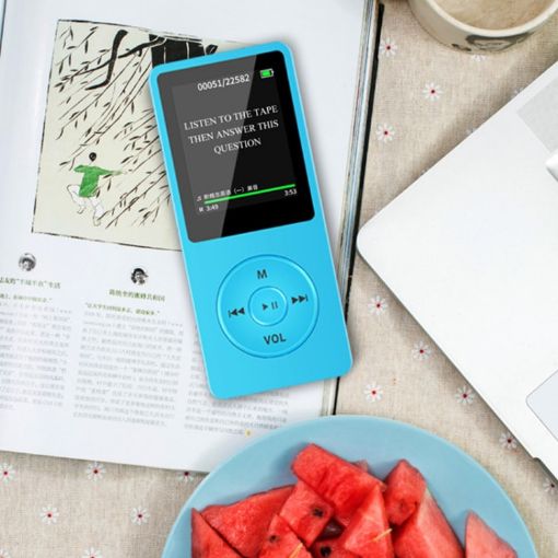 Portable MP3 MP4 Player with LCD, FM Radio, Games, 8GB (Blue) - 1