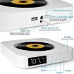 Portable Bluetooth Speaker & CD Player w/ Remote (White) - 3