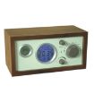 Retro Wooden Radio & Thermometer Alarm Clock (Random Color) - 2