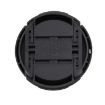 55mm Black Camera Lens Cap with Center Pinch Design - 3